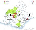 Carte du projet de classement ZRE en 2018