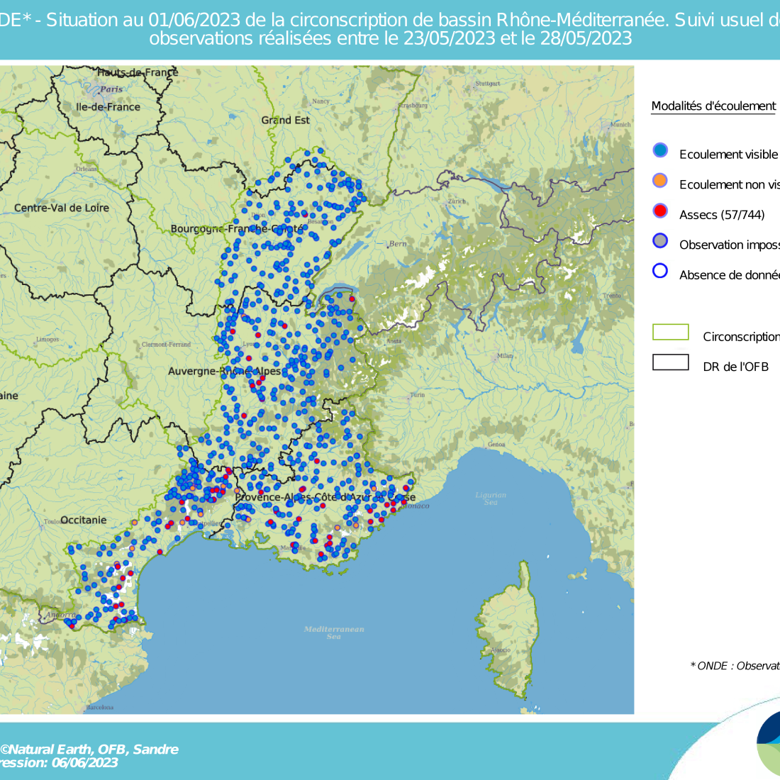 Réseau ONDE situation au 28 mai 2023