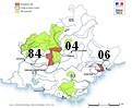 Carte du projet de classement ZRE en 2018
