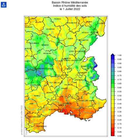 Juillet 2022 : un étiage et des restrictions d'usages qui s