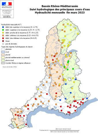 suivi hydrologique des principaux cours deau fin mars23